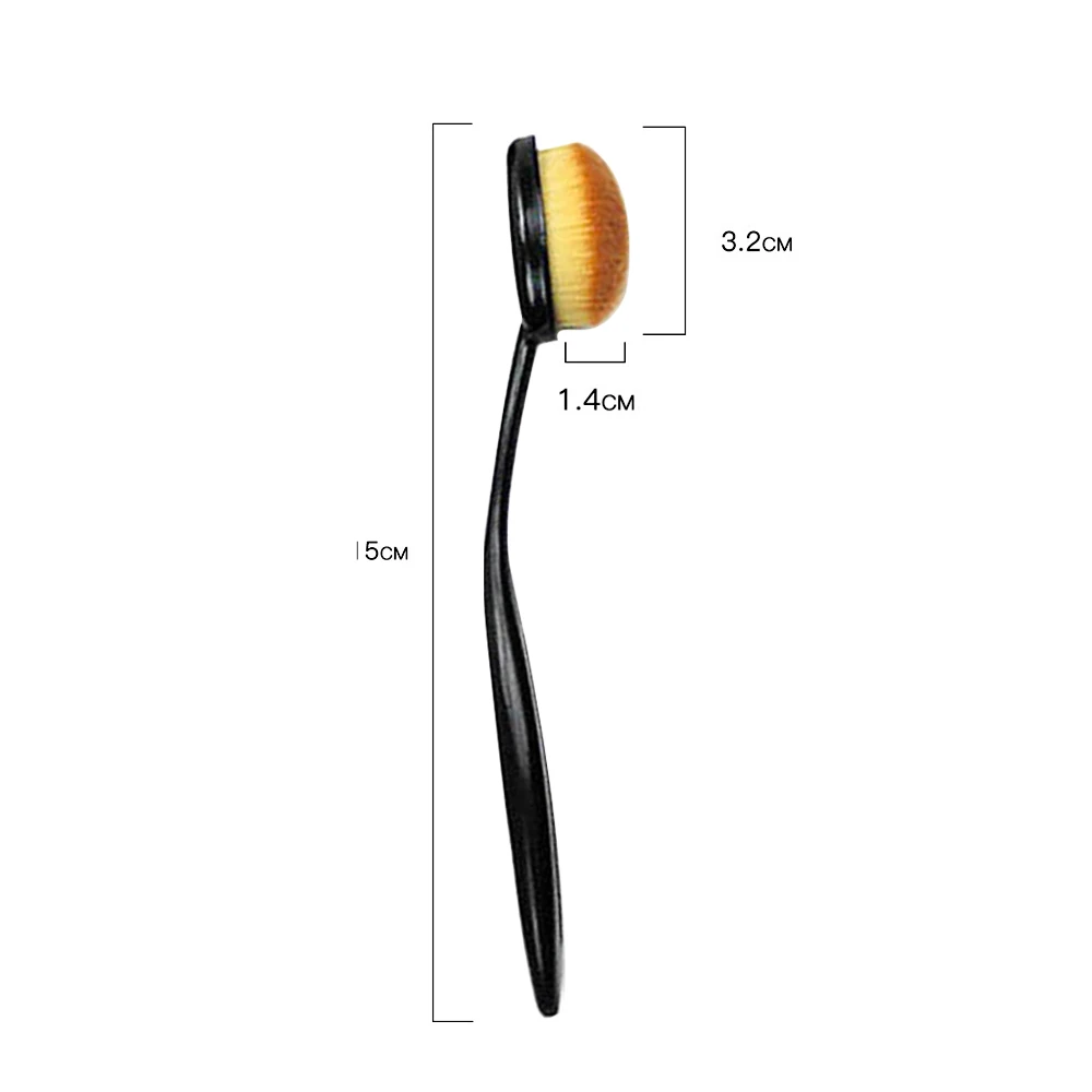 

Toothbrush Oval Soft Makeup Brushes Eyeshadow Powder Foundation Brush Cosmetics Professional Makeup Brush Makeup Tools Blending
