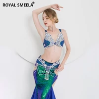 woman sequin belly dancer costumes sexy bellydance bra belt mermaid skirt carnival costume stage dancewear belly dancing outfit