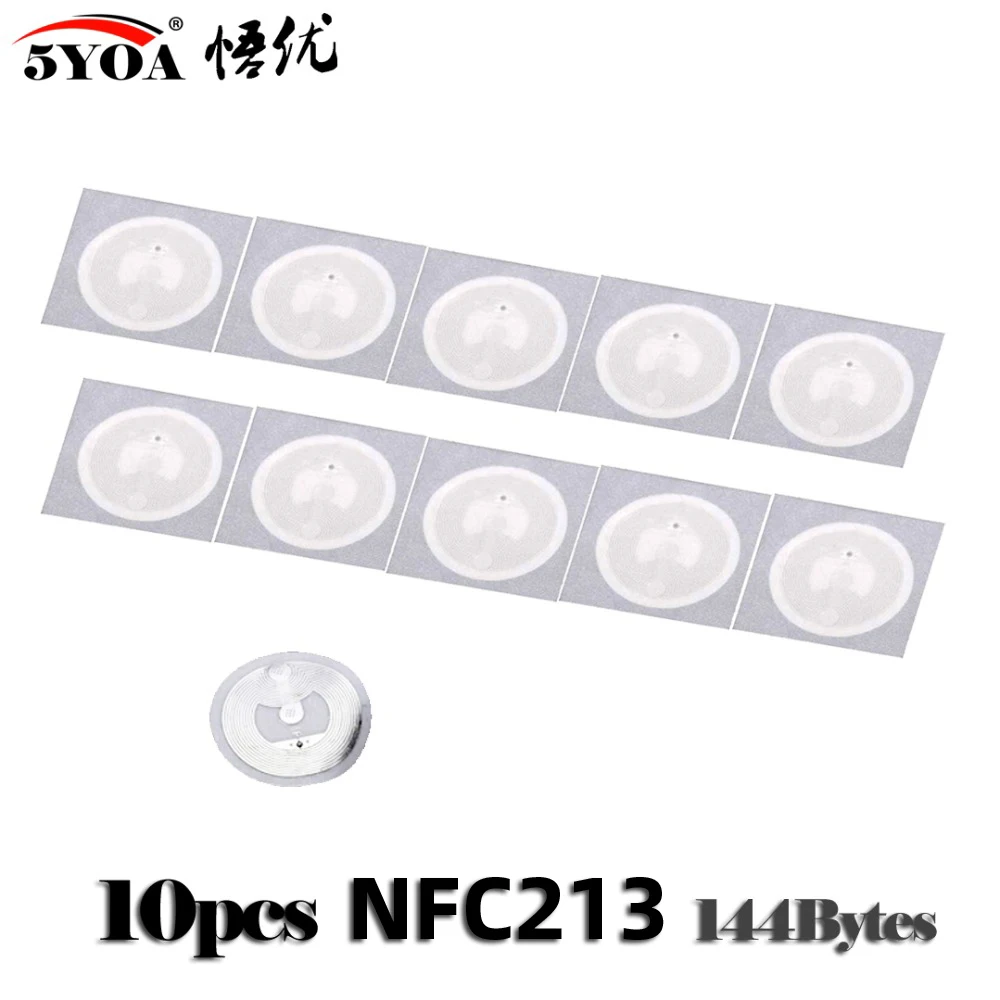 10 шт. NFC N-tag213 наклейка 13,56 MHz 213 универсальная Метка RFID ключ жетон патруль сверхлегкие метки