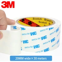 3m double sided foam tape strong pad mounting adhesive tape sticky tape black white multiple size include round and square 1600t