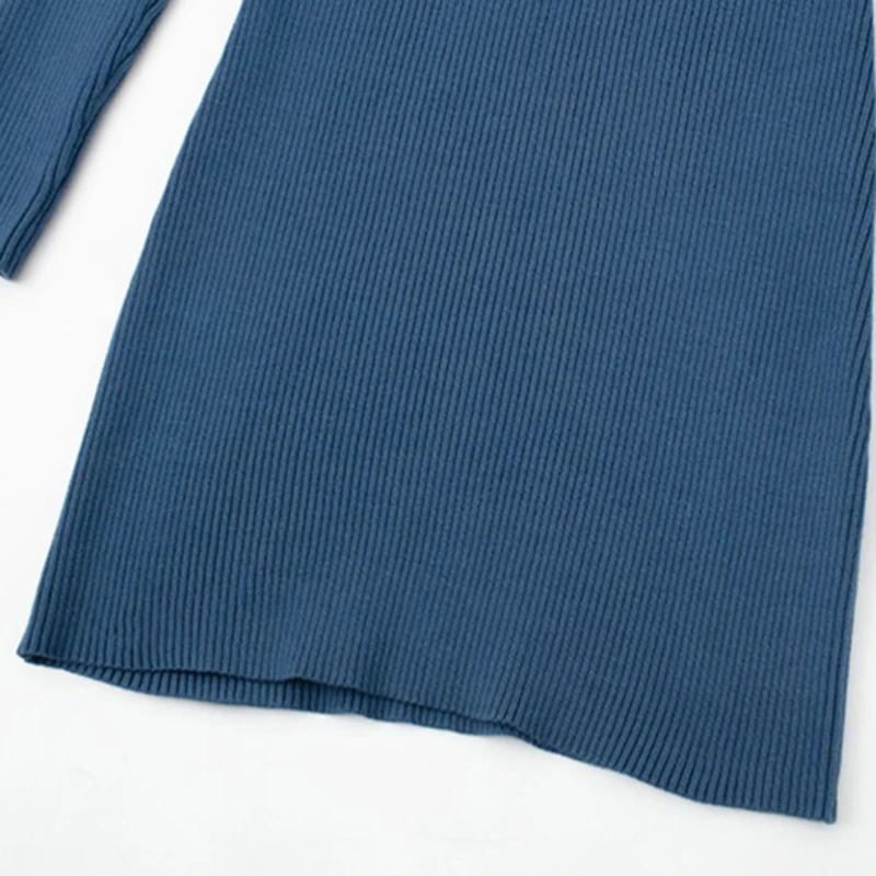 

SISPELL Hollow Out Knitting Dresses For Female Deep V Neck Lace Up Bowknot High Waist Slimming Womne's Sexy Dress Fashion Tide