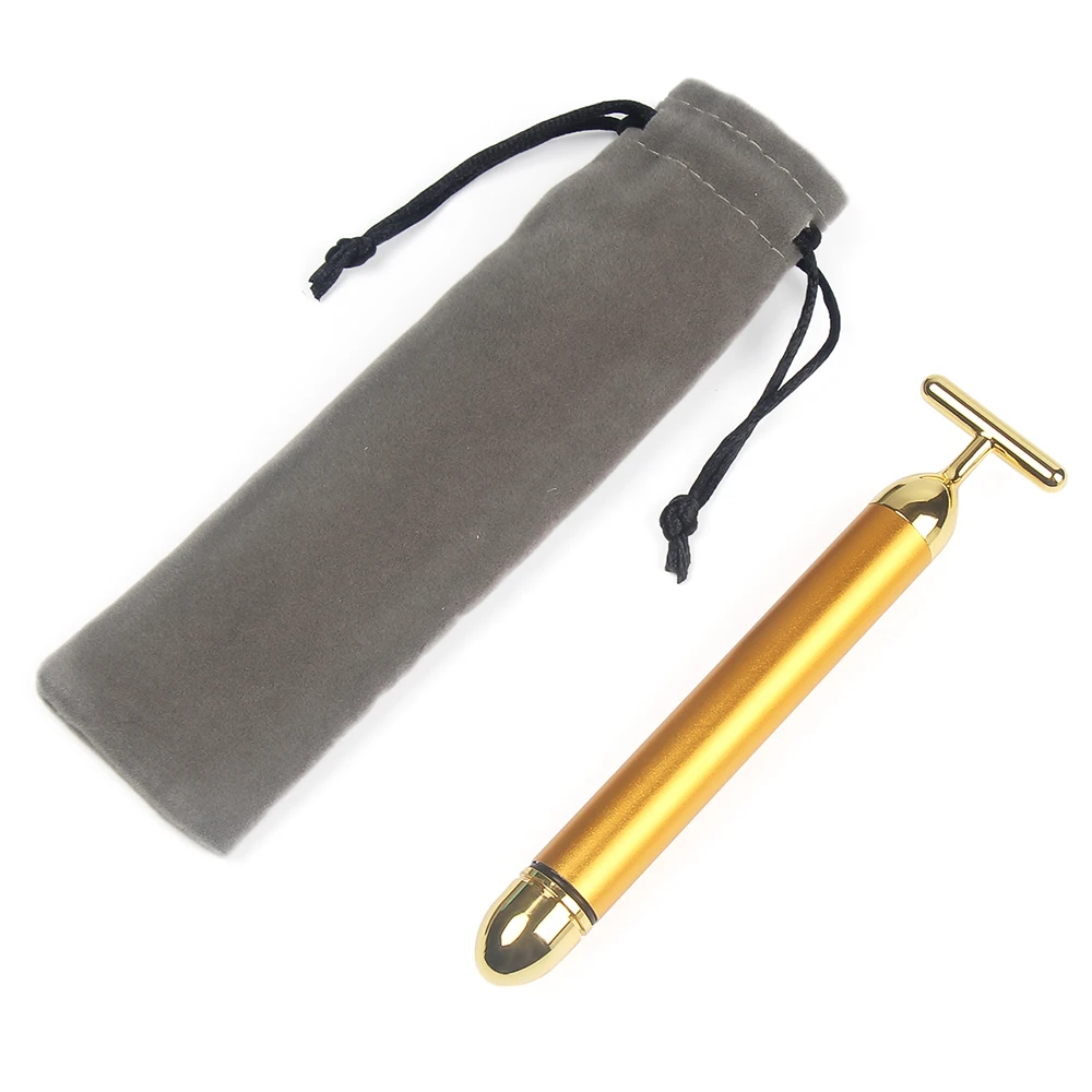 Корректирующая палочка для лица 24 К золотистый цвет Вибрирующая красоты