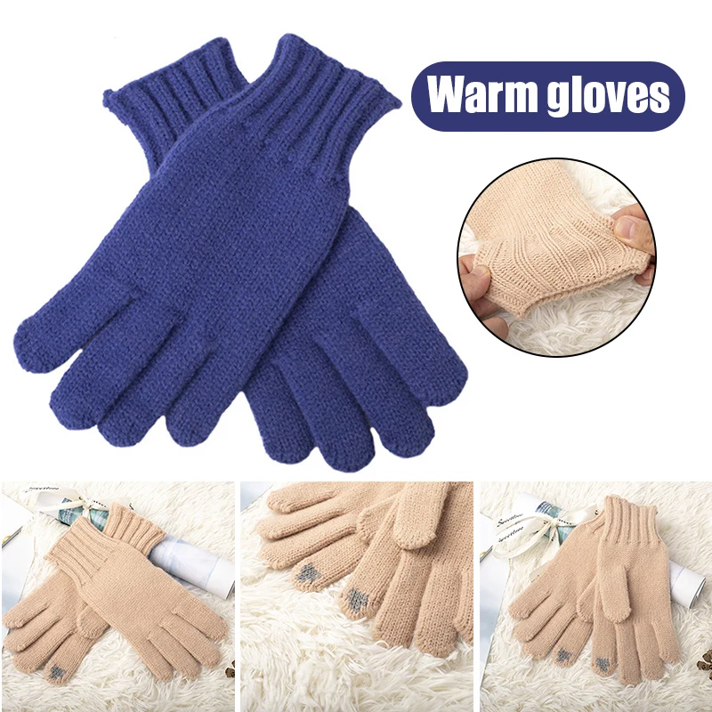 

Full Fingers Knitted Gloves Warm Mitten Winter Favor for Autumn and Winter &T8