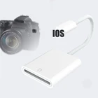 Устройство для чтения SD-карт Micro SD OTG Устройство для чтения смарт-камер адаптер Lightning для iPhone iPod Apple карты памяти SD адаптер