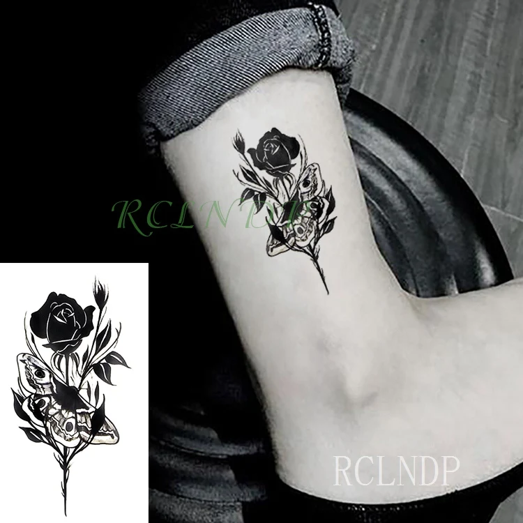 Водостойкая временная татуировка наклейка Бабочка Стрекоза поддельные тату флэш-тату на запястье для девушек женщин - Цвет: Светло-зеленый
