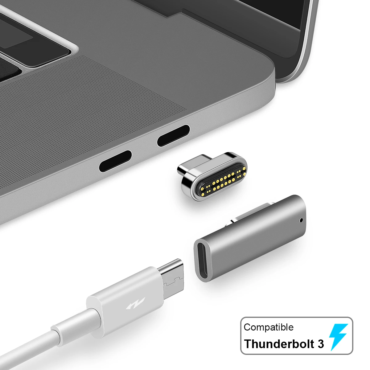 Натуральная Upmely 24 шпильки USB-C Кабель с разъемом MagSafe для Поддержка до 100W 40 ГБ/сек. PD
