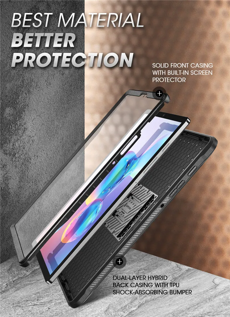 SUPCASE для Galaxy Tab S6 Чехол 10,5 дюймов() SM-T860/T865/T867 UB Pro Прочный чехол со встроенной защитной пленкой