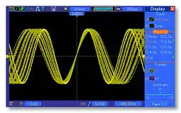 

Hantek Oscilloscope DSO4202C 2 Channels 200Mhz USB Osciloscopio Arbitrary / Function Waveform Generator 1GSa/s Sample Rate