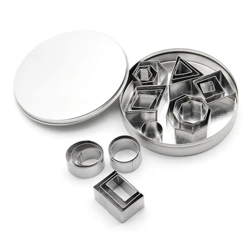 Печенья Резак 24 шт./компл. из нержавеющей стали помадка торт выпечки Плесень