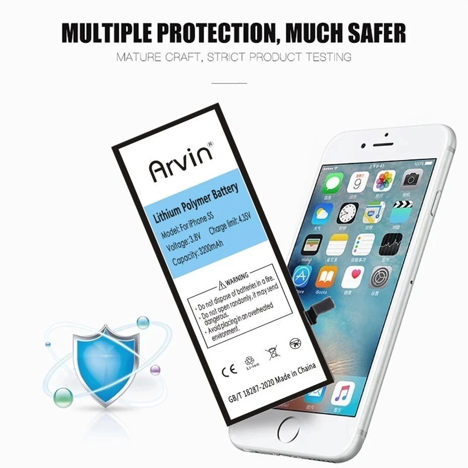 Новинка 2022 перезаряжаемый аккумулятор для iPhone 6S 6 дюймов фотоаккумулятор Apple 6s с 0