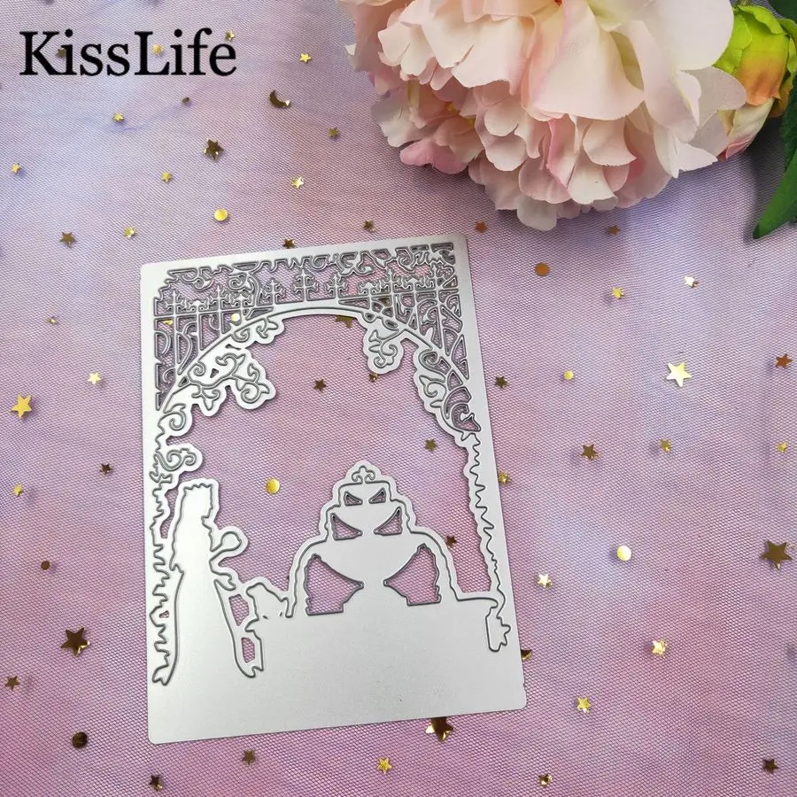 Прямоугольная крышка красивая принцесса день рождения торт тиснение металла