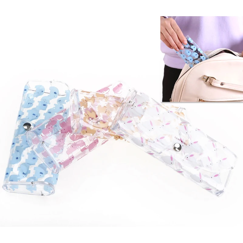 

Cartoon Animals PVC Glasses Box Cute Transparent Case Protable Eyewear Box