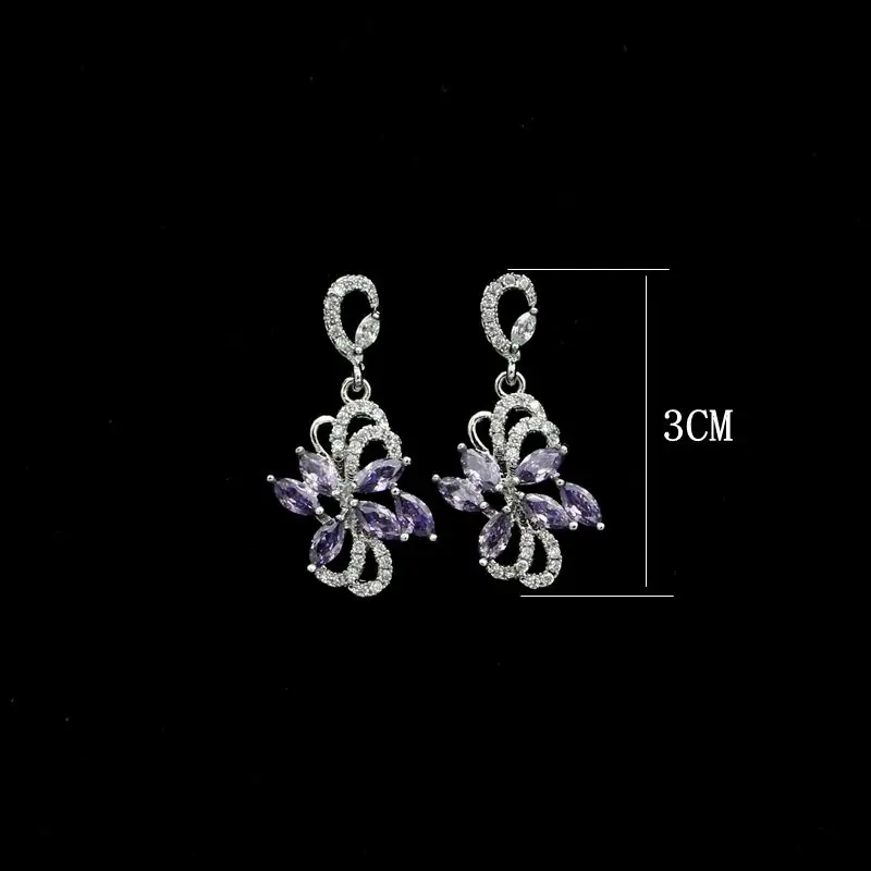 Модные серебряные серьги-капли 925 пробы ювелирные изделия длинные серьги с