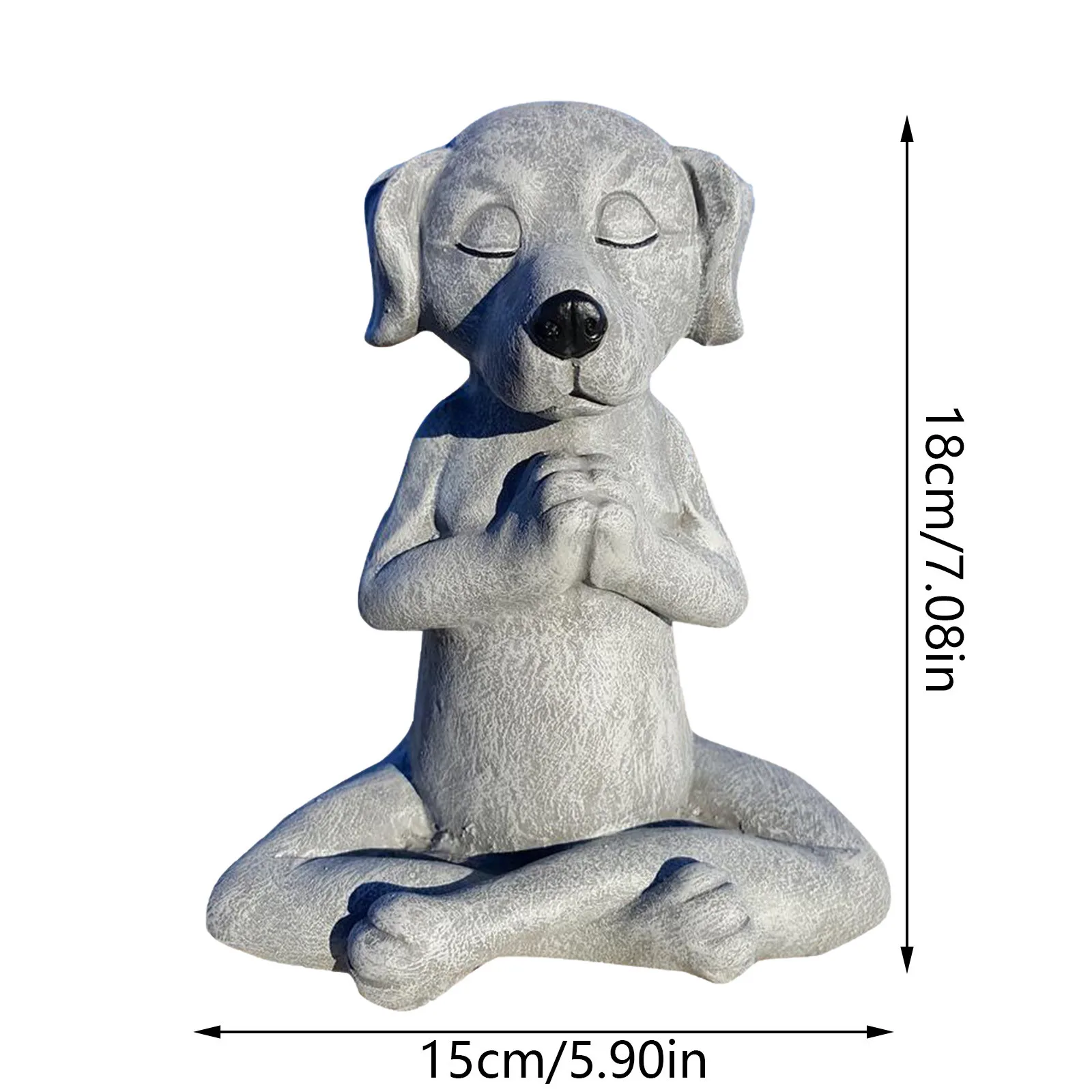 

Funny Garden Statue Resin ornaments Dog Buddha Meditation Dog Statue-Yoga Dog garden lawn decoration, Home Decoration