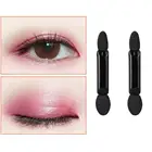 10 шт. натуральные со спонжем аппликатор теней для век косметической кисти кисть для теней для Для женщин кистей для макияжа с двумя головками L4A3