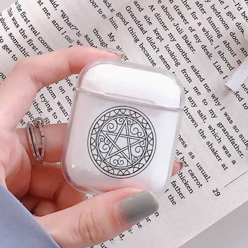 Мультяшный чехол для наушников Apple airpods Bluetooth силиконовый Airpods 1/2 прозрачный