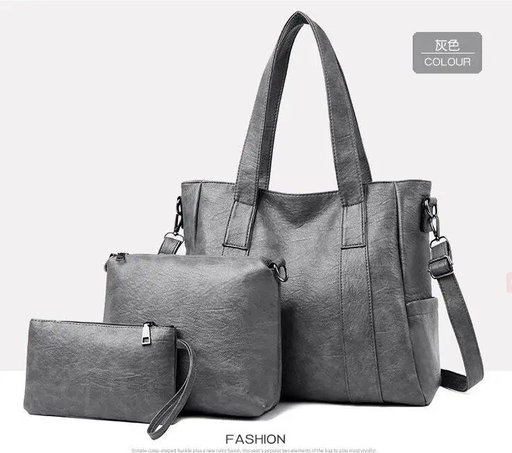 Модные женские туфли 3 шт./компл. Сумки из натуральной кожи кошелек комплект