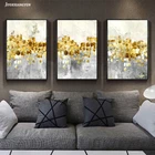 Роскошные картины с золотым светом домашний декор современные абстрактные печатные Плакаты для гостиной спальни столовой настенная Картина на холсте