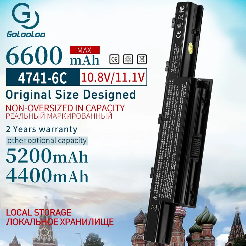 

Новый аккумулятор Golooloo для ноутбука Acer Aspire V3 4741G 5742 5750G 5551G 5560G 5750G AS10D31 AS10D51 AS10D61 AS10D71 AS10D75 AS10D81