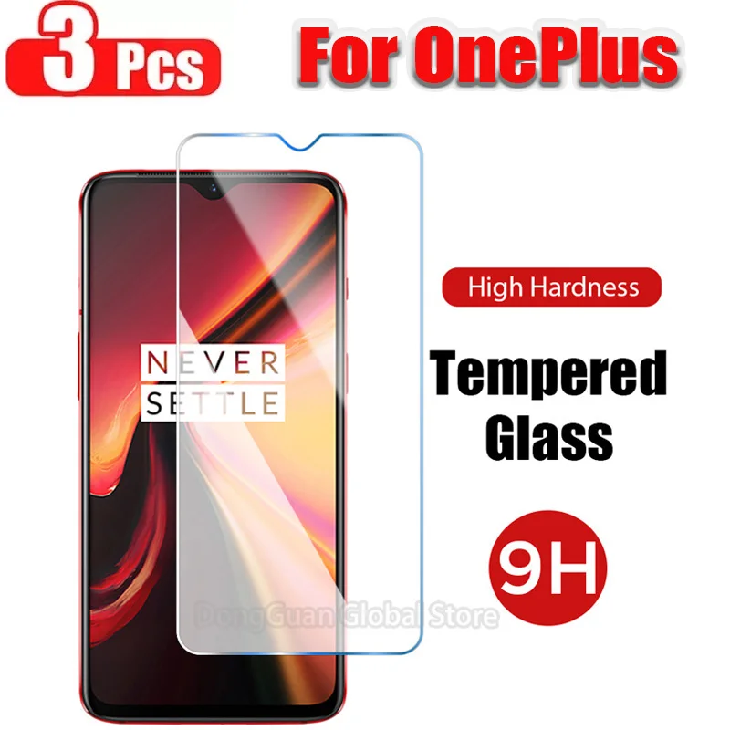 

9H 3Pcs Tempered Glass For OnePlus 9 8T 7 7T 6T 5T 6 5 3T 3 1+9 1+8 1+7 1+6 NORO N10 N100 Screen Protector Cover Glass Film