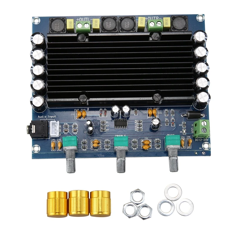 High Power Amplifiers Dual Chip TPA3116D2 150W x 2 Digital Amplifier Board 12-24V Channel | Электроника