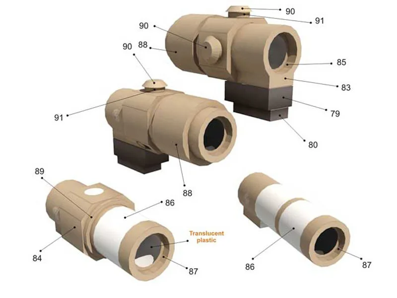 

1:1 MK18 assault step paper model not launchable handmade DIY paper model 3D paper model