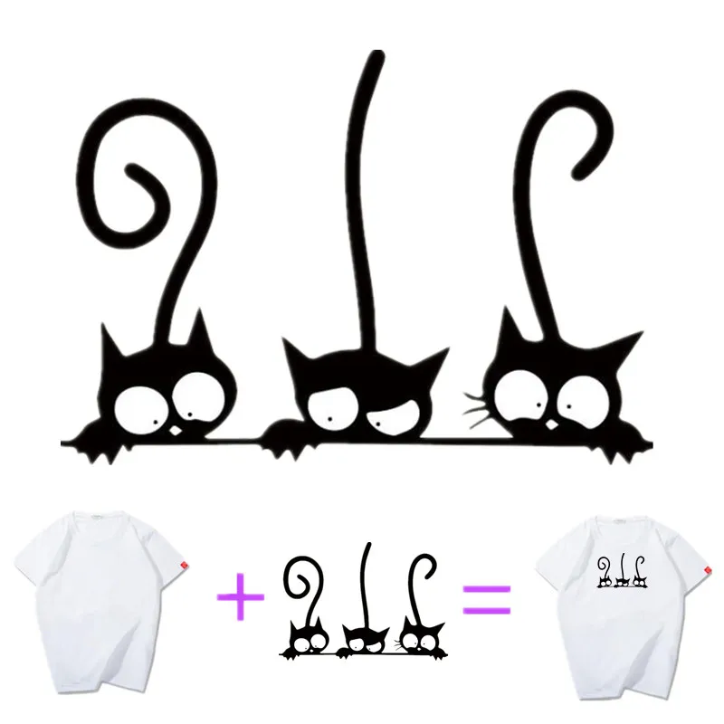 Нашивки с животными модные нашивки сделай сам наклейки утюгом кошками для одежды