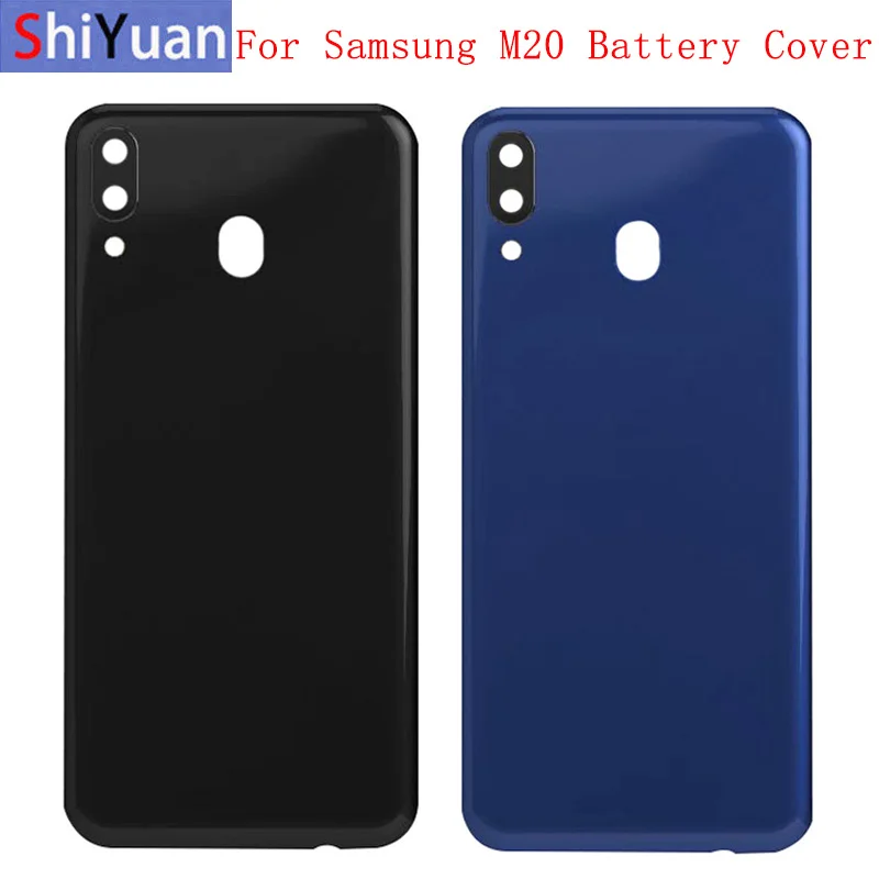 Крышка батарейного отсека задняя крышка корпуса для Samsung M20 M205F рамка объектива