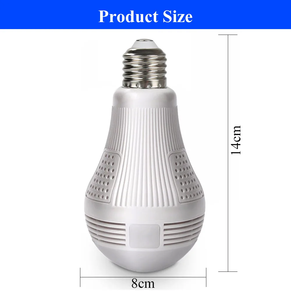 Беспроводная панорамная Светодиодная лампа 960P для домашней системы