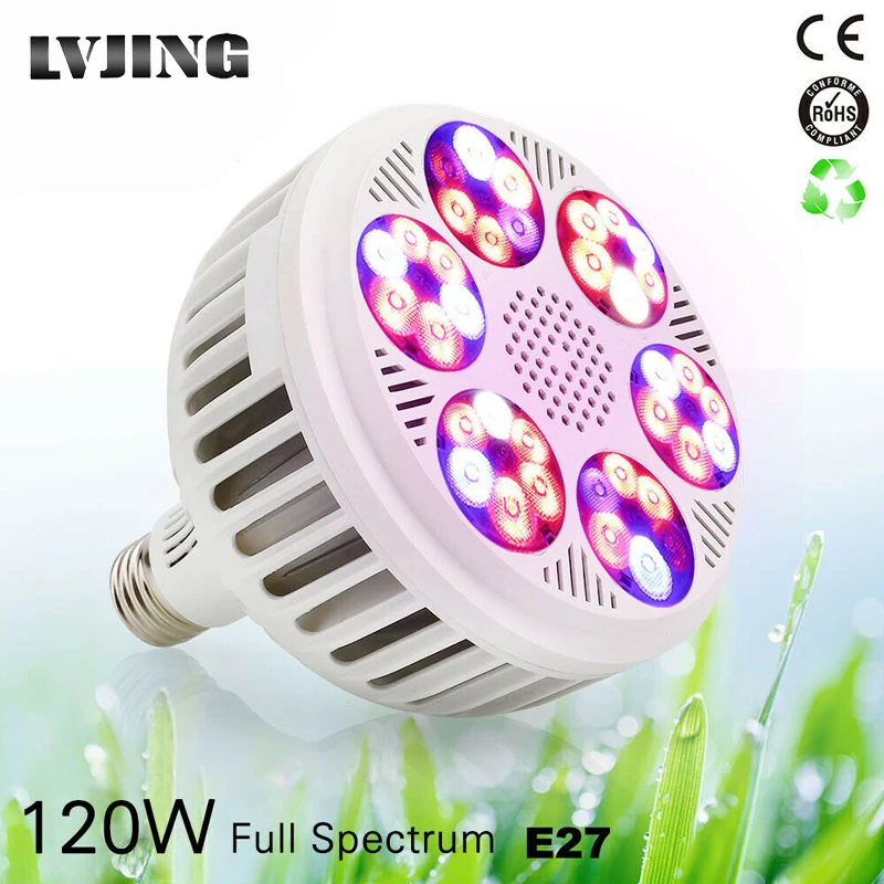 120 Вт полный спектр светодиодный светильник для выращивания 36 s COB растений