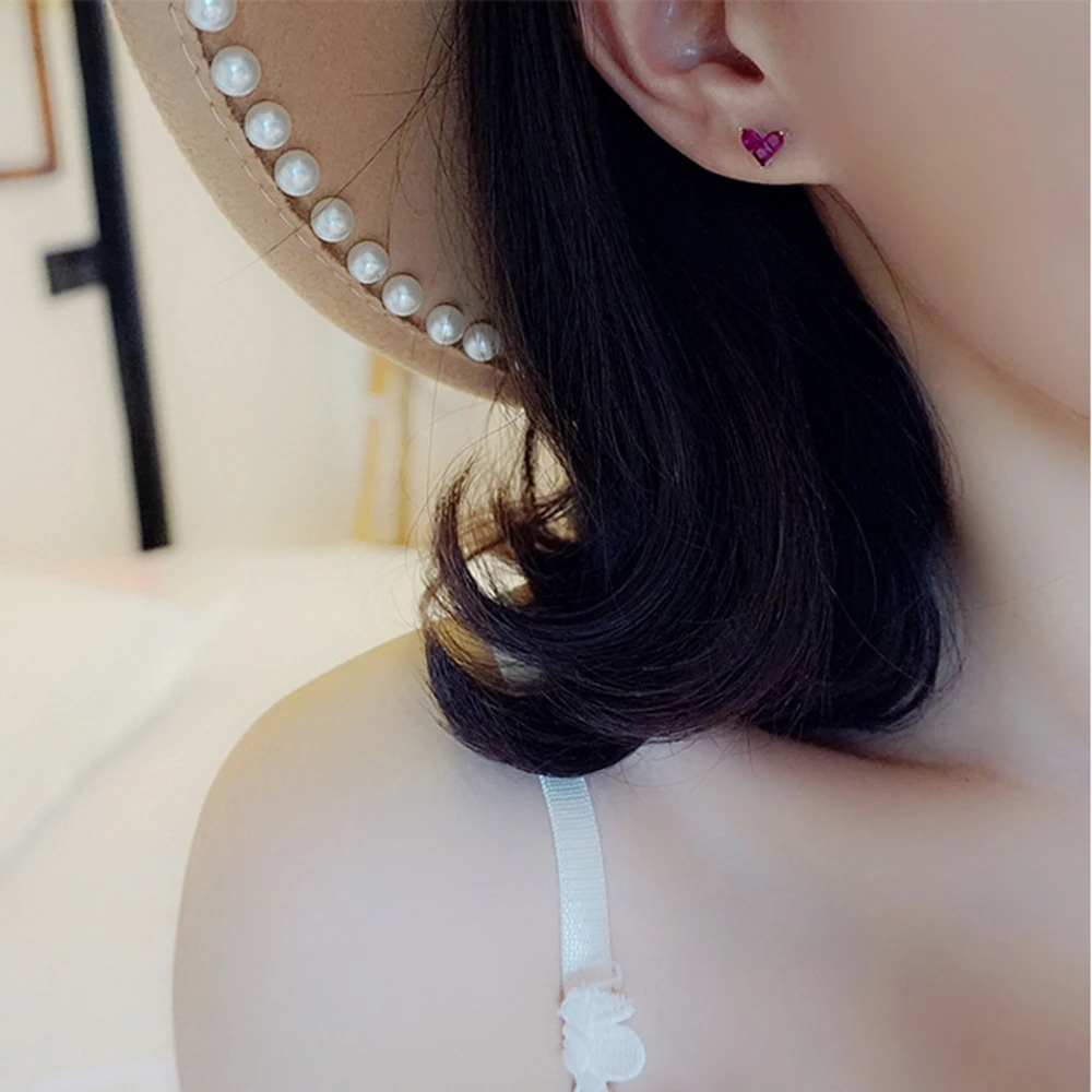 Модные хрустальные африканские Ювелирные наборы Серебряная цепочка сердце