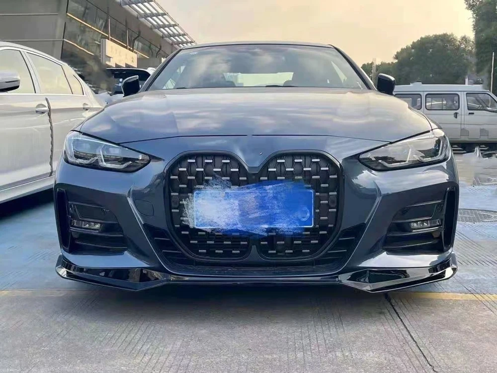 

For BMW 4 Series 425i 430i G22 G23 Coupe 2021 M Performance MP Style Glossy Black Lower Splitter Chin Cover Front Bumper Lip