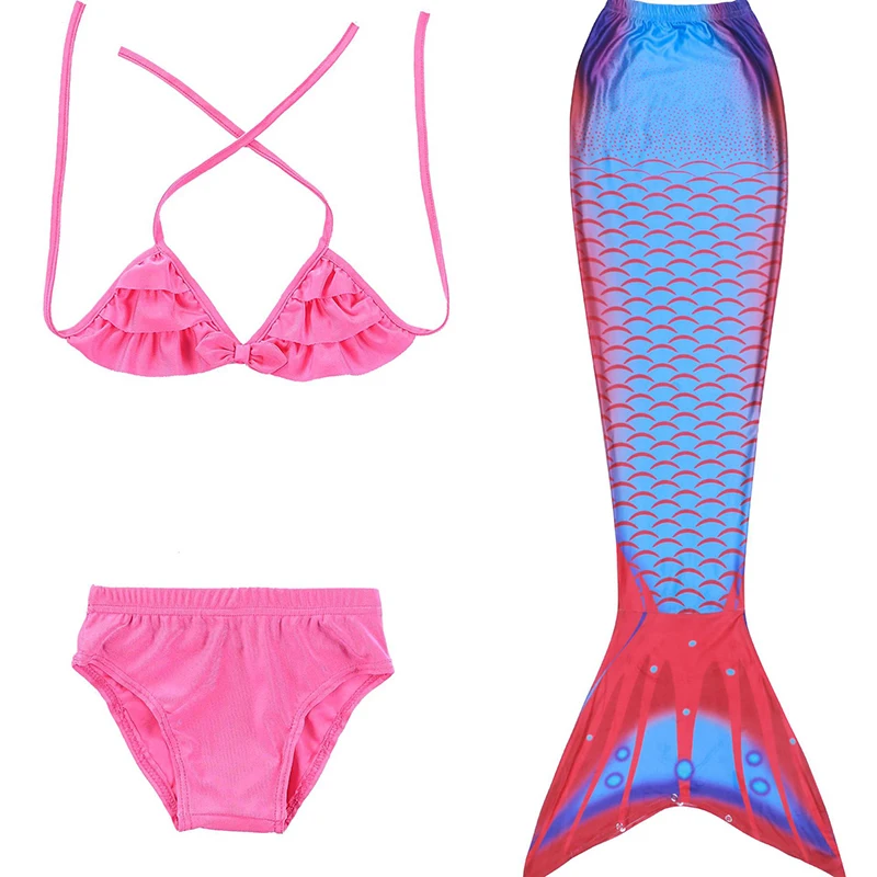 New Girls Mermaid Tail Dress kids swimsuit Bikinis summer Carnival Party Clothes Accessory children Little Ariel Outfit | Детская одежда
