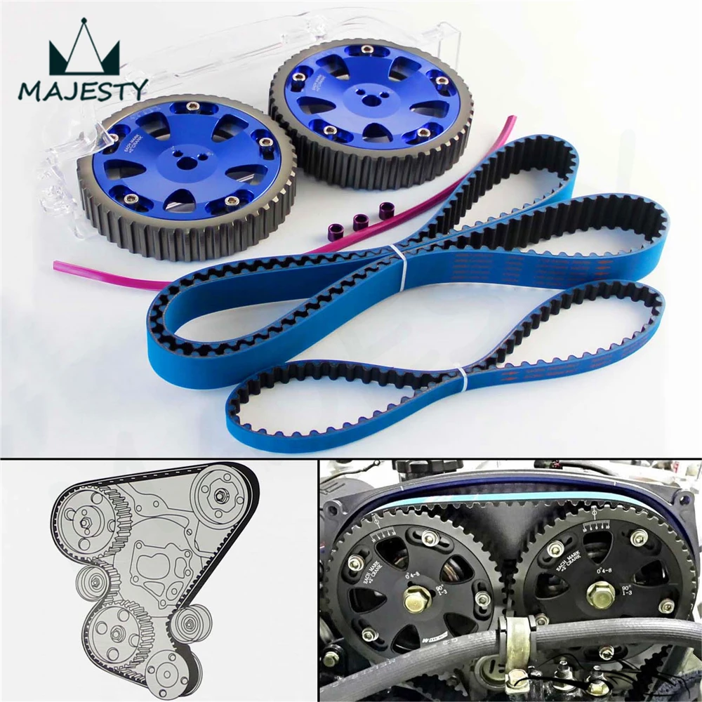 Гоночный Ремень ГРМ с балансировкой + Шестерня камеры крышка для EVO 1 3 Eclipse DSM