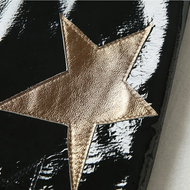 

Luxury 100% Leather Skirt Womens 2020 Autumn Mini A-Line Sheepskin Skirts Lady Skinny Elegant Black Bright High Waist Skirt Star