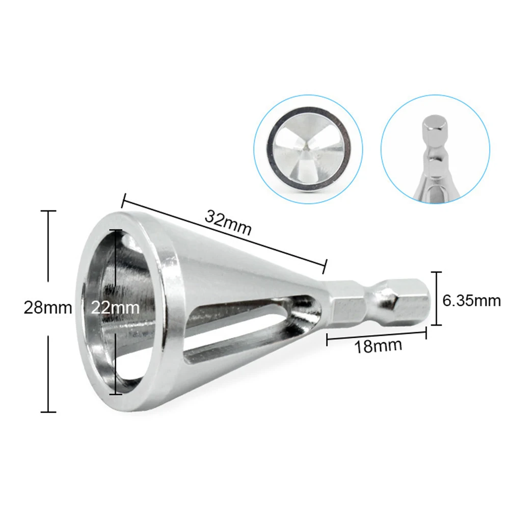 

8pcs Electric Drill Auger Hexagonal Handle Reaming Titanium Plated Woodworking Chamfering Tool Set Polishing Hole Opening