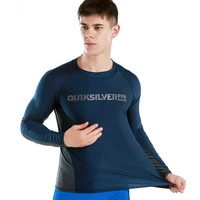 men swimsuit swimming t shirt beach uv protection swimwear rash guard long sleeve surfing diving swimsuit surf t shirt rashguard