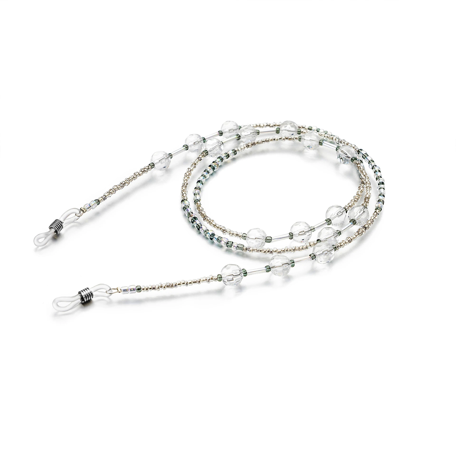 Прозрачные акриловые бусины цепочка для очков женские цепочки шнур держатель