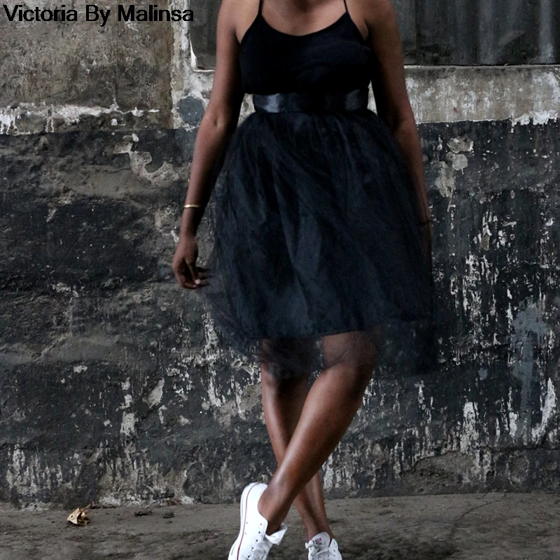 Юбка женская фатиновая средней длины модная винтажная плиссированная Розовая