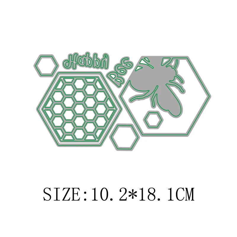 

2021 AliliArts Metal Cutting Dies Bee Silhouette diy Scrapbooking Photo Album Decorative Embossing PaperCard Crafts Die