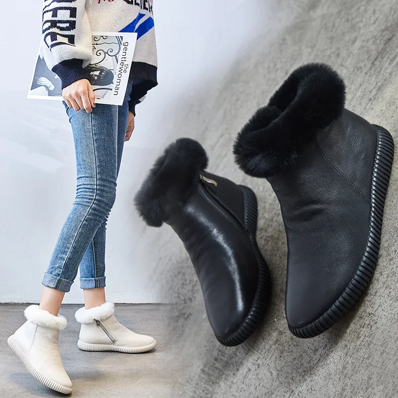 Женские зимние сапоги Мэгги Уокер из натуральной кожи Повседневная зимняя обувь