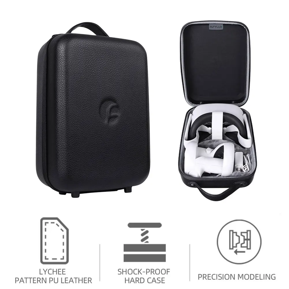 

VR Carrying Case Hard Travel Storage Bag For Oculus Quest 2 Protective Pouch Travel VR Carrying Case For VR Gaming Accessories