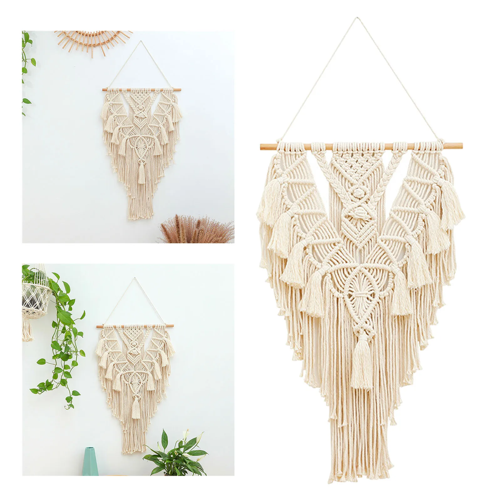 

Гобелен из макраме ручная работа кисточка богемная стена художественное украшение