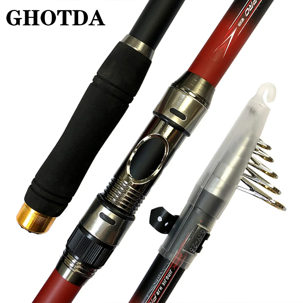 Удочка рыболовная Телескопическая из 99% Углеродного Волокна 2 1/2 4/2 7/3 0/3 6 м|ring best|ring