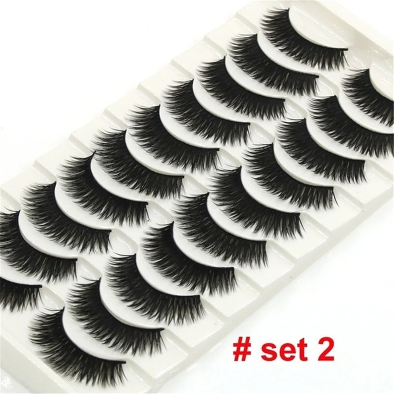10 пар норковых ресниц натуральные накладные ресницы драматический объем Макияж