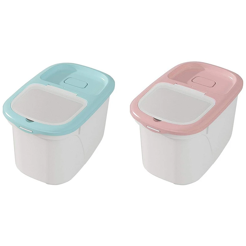 

Контейнер для хранения горячего риса, герметичная коробка для хранения риса 10 кг/22 фунта без БФА, пластиковая коробка с защитой от вставок, с...