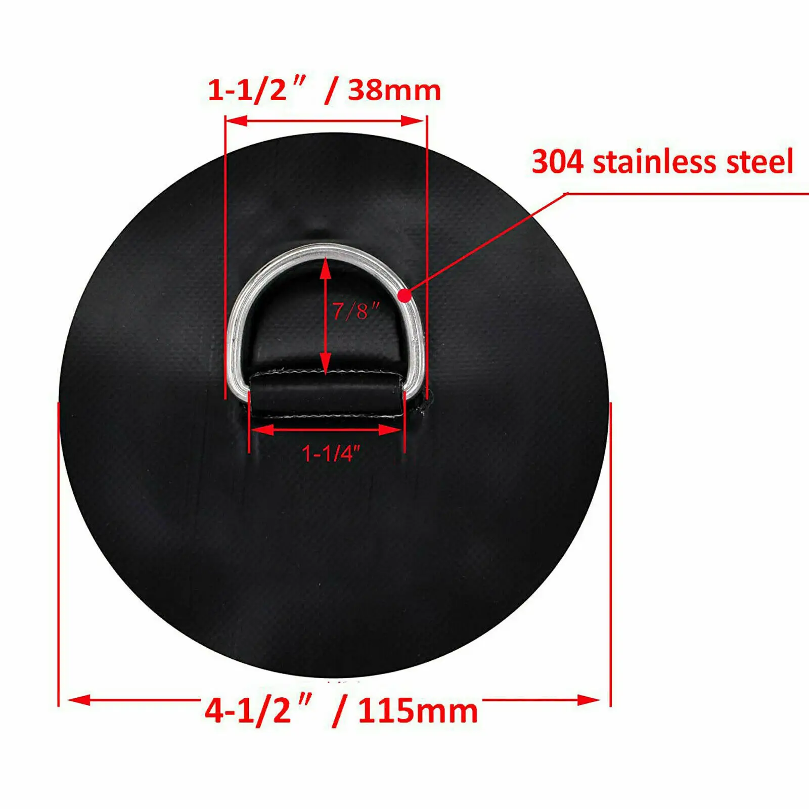 4 шт./лот D кольцо патч для ПВХ надувной лодки SUP каяк W из нержавеющей стали