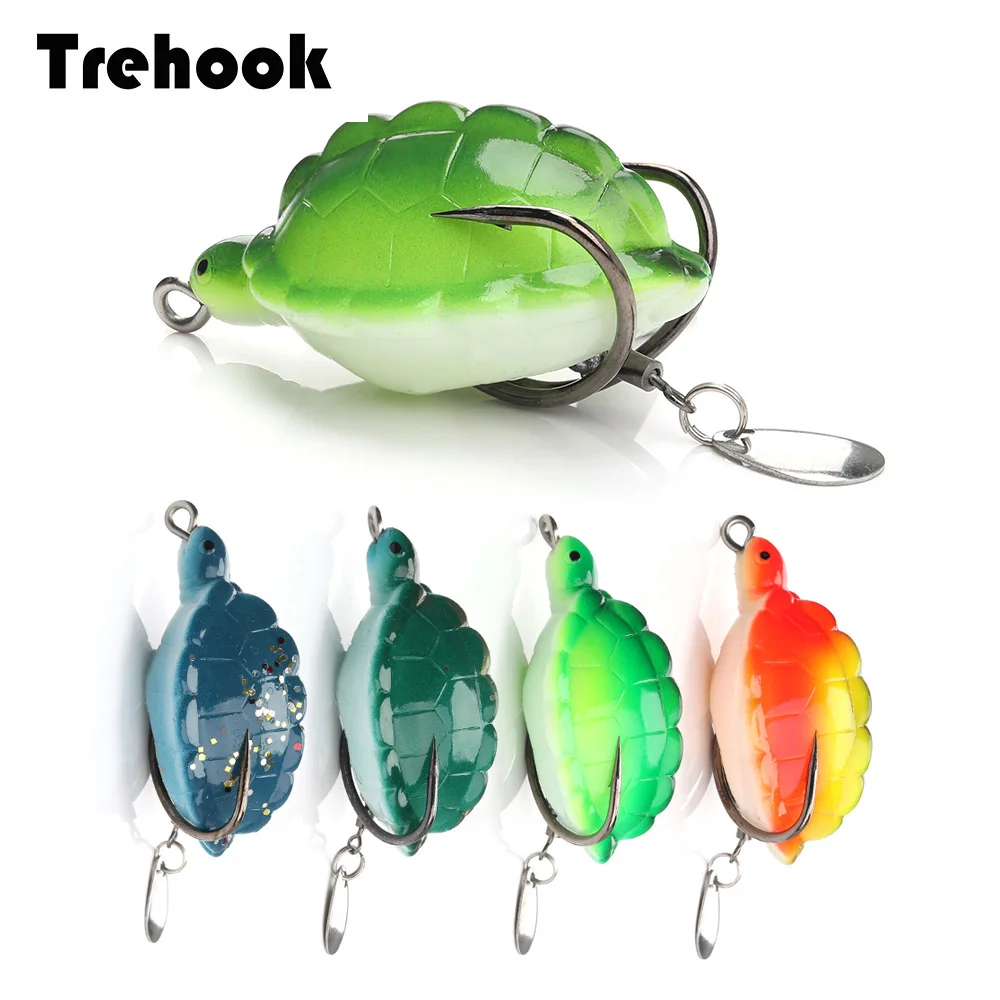 TREHOOK 12 г 5 см рыболовная искусственная приманка черепаха мягкая силиконовая для