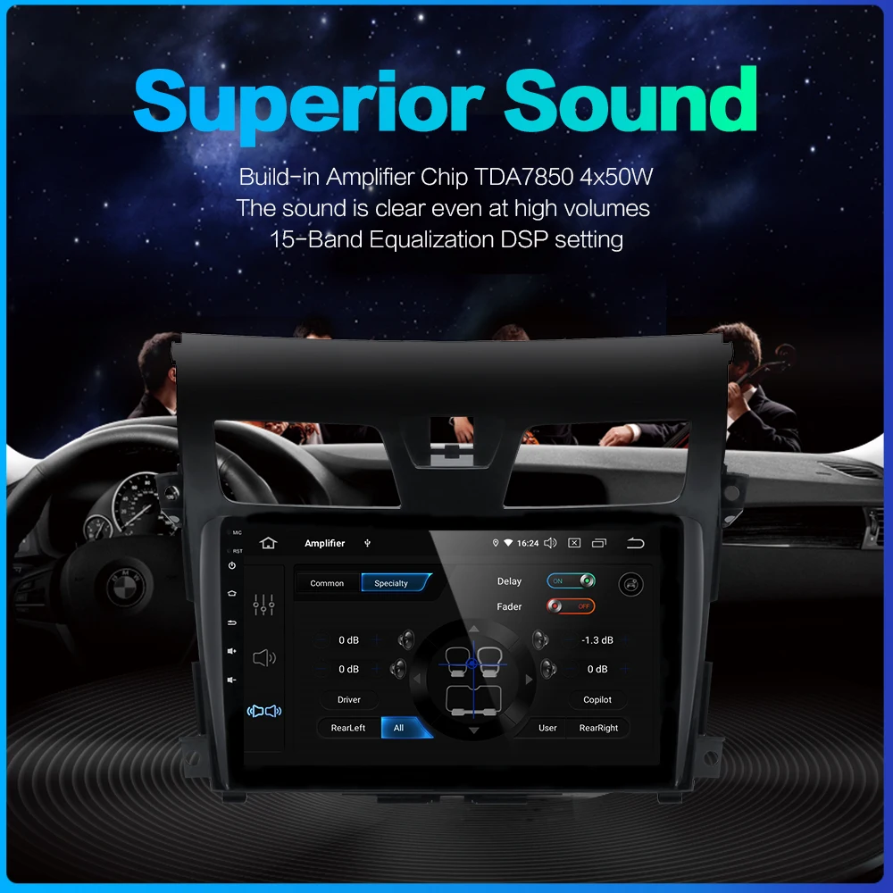 Dasaita 10 2 &quotIPS Android автомобильный стерео GPS для Teana Altima 2013 2014 2015 Carplay In Dash Авто Радио FM