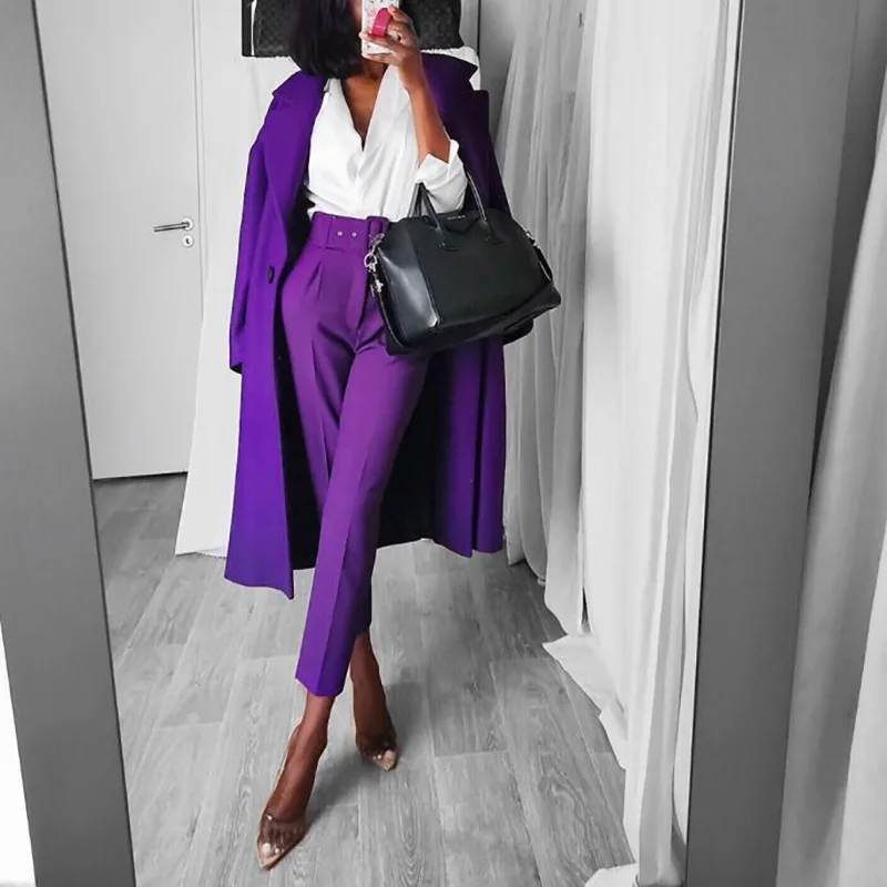 

2020 New Office Lady Black Harem Pants with Belt Women High Waist Solid Long Trousers Fashion Pockets Pants Trousers Pantalones